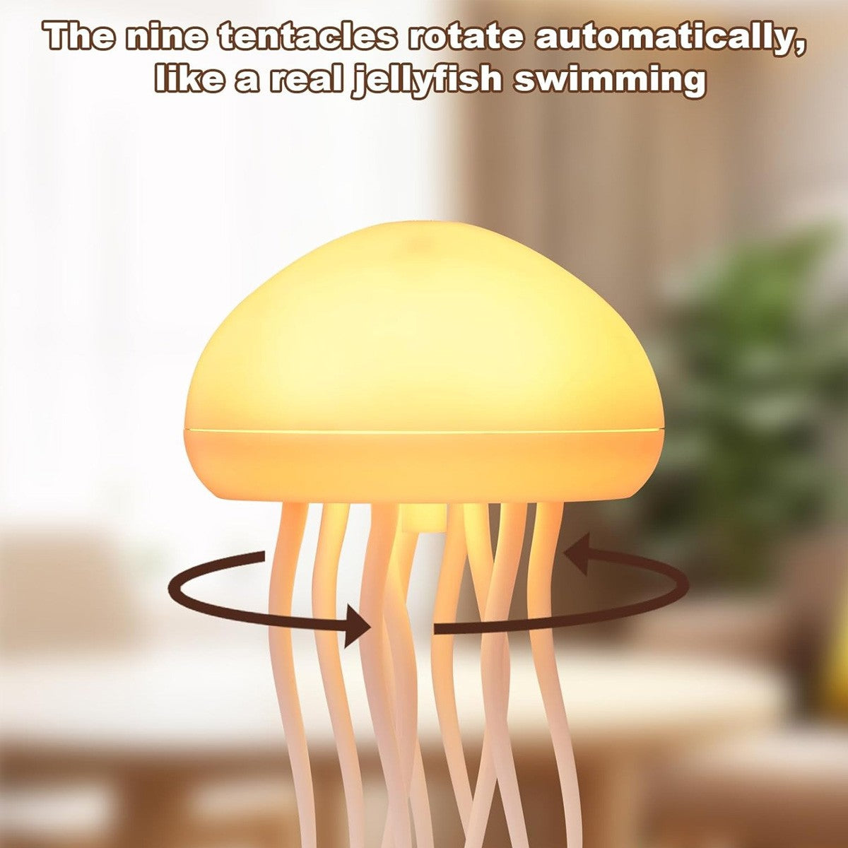 Jellyfish Chandelier Type-C Rechargeable Cute Jellyfish Bedside Lamp