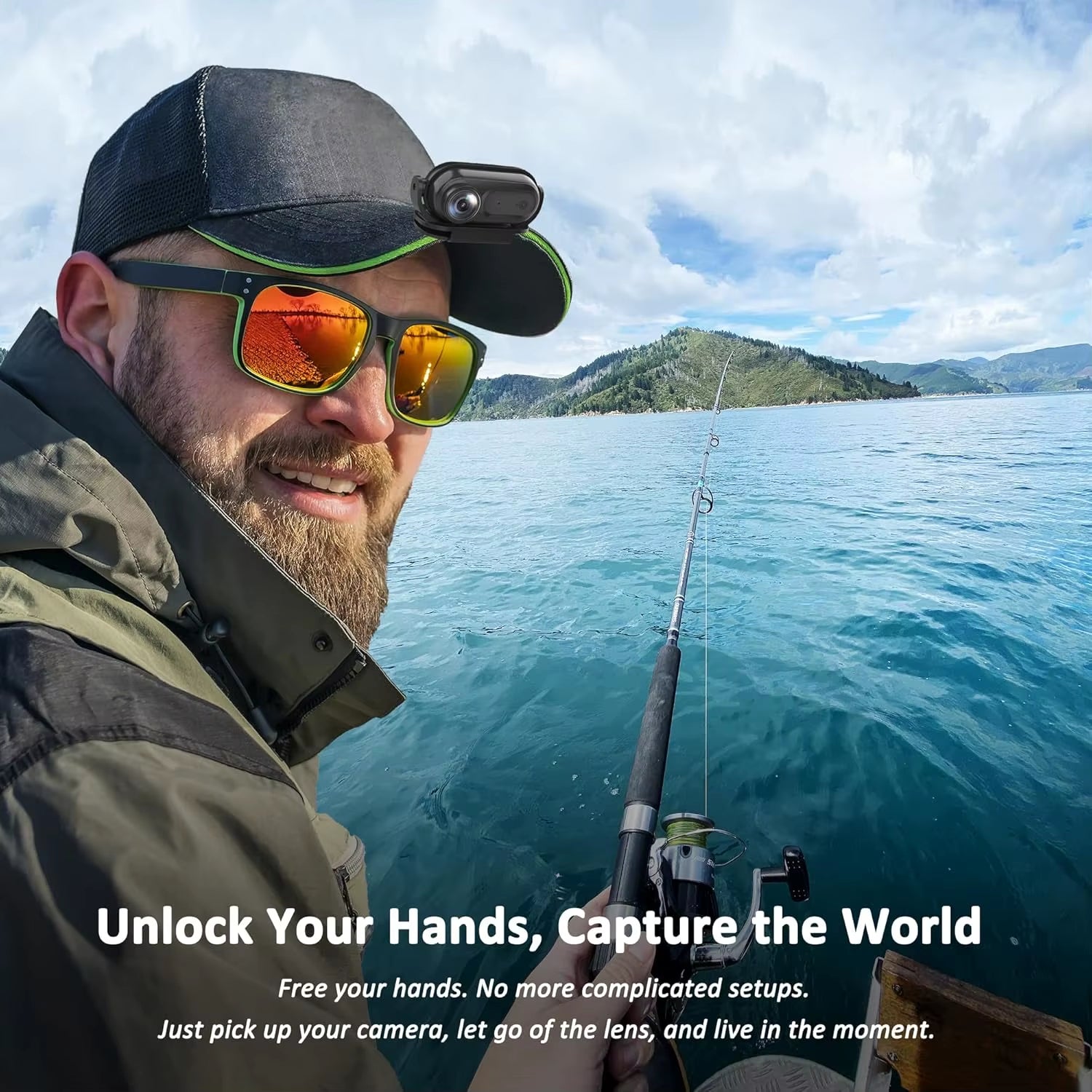 128GB 1080P Waterproof Portable Magnetic Thumb Camera Outdoor Cycling Dog Cat Running Video POV Camera