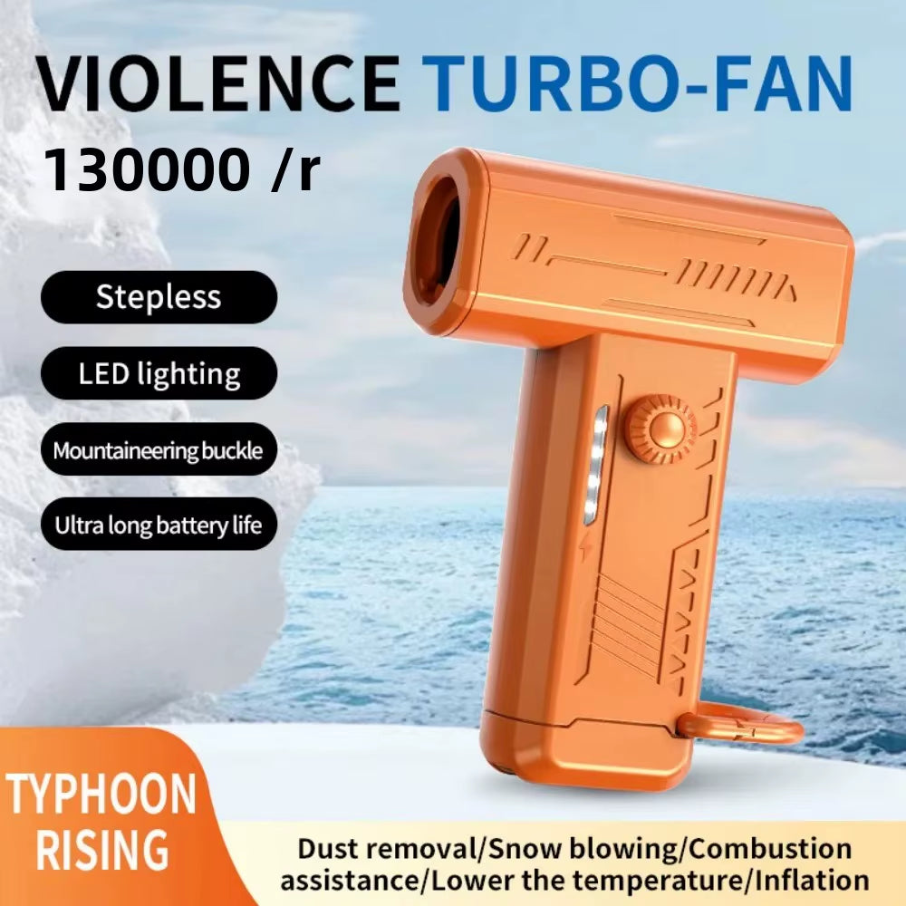 180000PRM Portable Electric Air Blower Turbo Jet Fan Brushless Motor Highspeed Mini Turbo Jet Fan Adjustable Wind Violent Blower