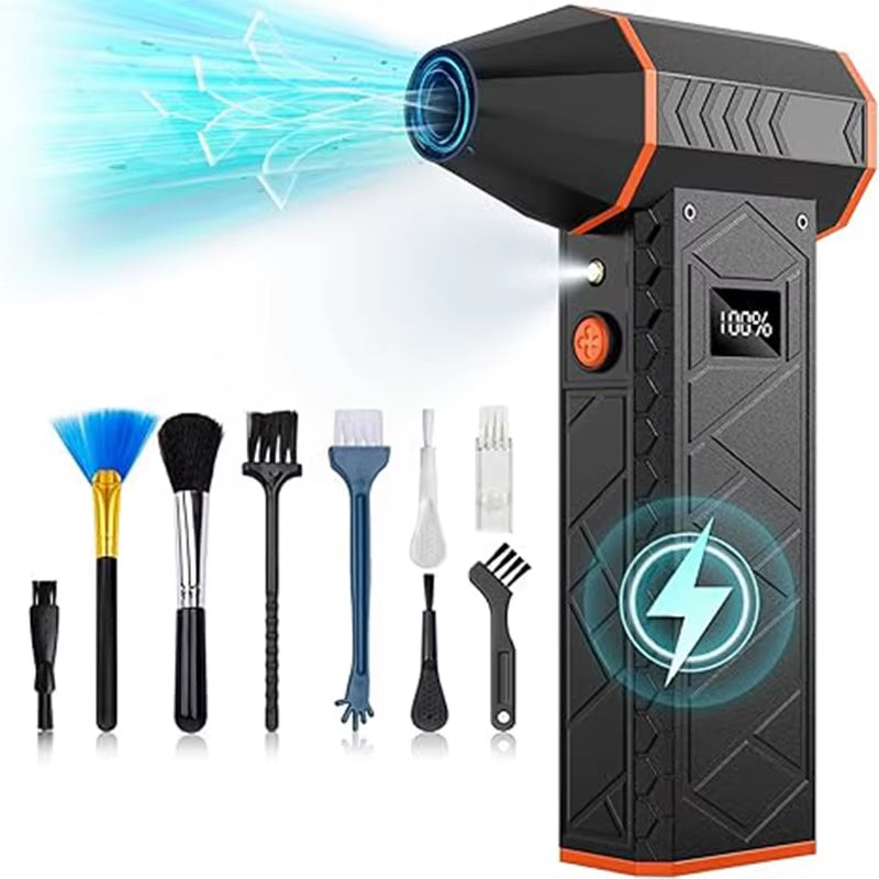 180000PRM Portable Electric Air Blower Turbo Jet Fan Brushless Motor Highspeed Mini Turbo Jet Fan Adjustable Wind Violent Blower